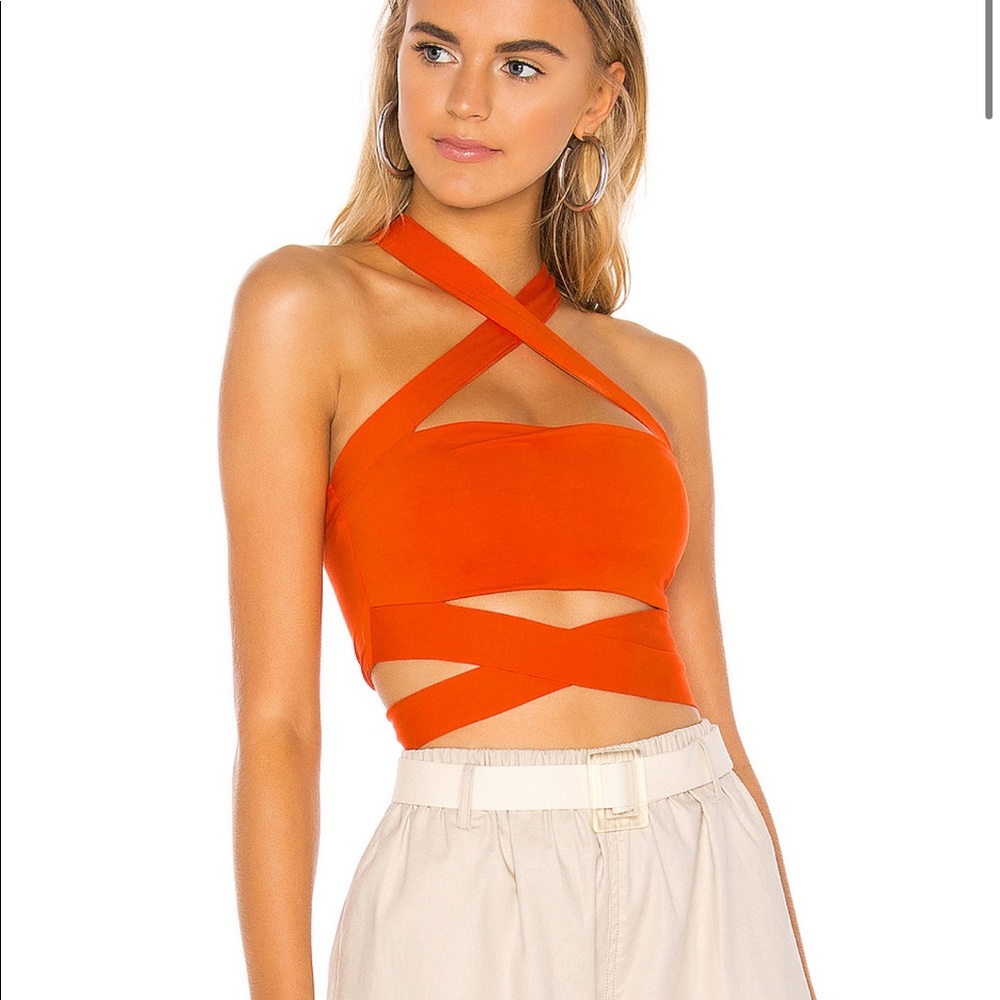 superdown Elva Halter Tie Top